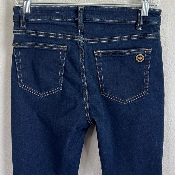 Michael Kors Izzy Skinny Jeans Women's 8 Mid Rise Dark Wash Stretch Denim - Picture 4 of 6